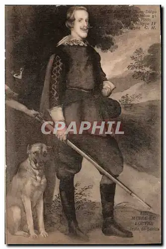 Cartes postales Chasse Velasquez Chien