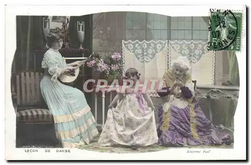 Cartes postales Lecon de danse Femme Enfant Grand Mere