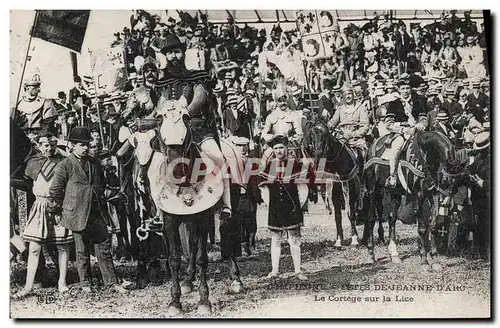 Cartes postales Fetes de Jeanne d&#39Arc Compiegne Le cortege sur la lice TOP