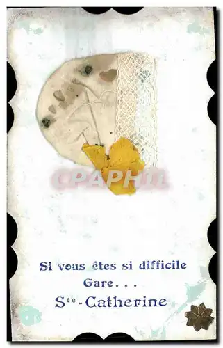 Cartes postales Fantaisie Brodee Ste Catherine Bonnet