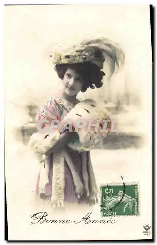 Cartes postales Fantaisie Femme Fourrure