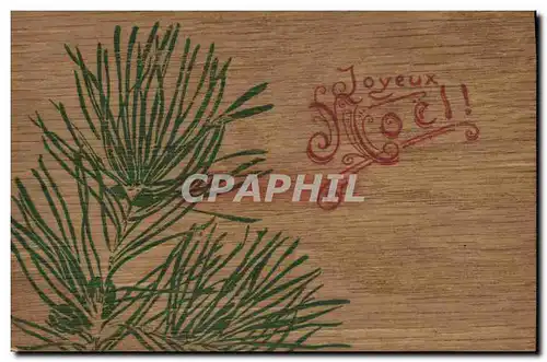 Cartes postales Fantaisie Noel (carte en bois)