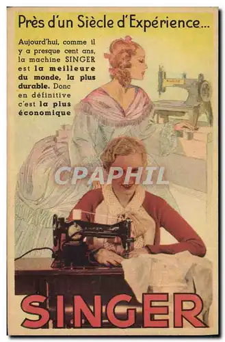 Cartes postales Machine a Coudre Singer TOP