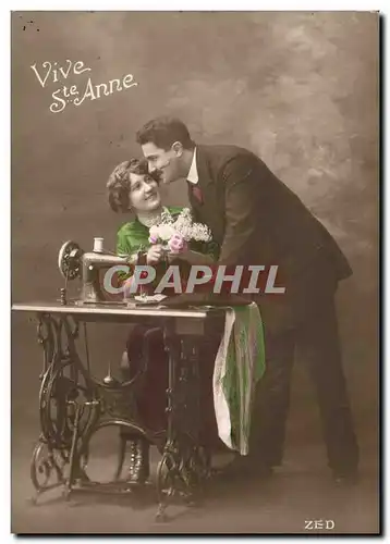 Cartes postales Machine a Coudre Femme Vive Ste Anne