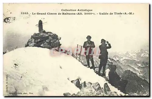 Cartes postales Alpinisme Le Grand Cimon de Rabuons Vallee de Tinee