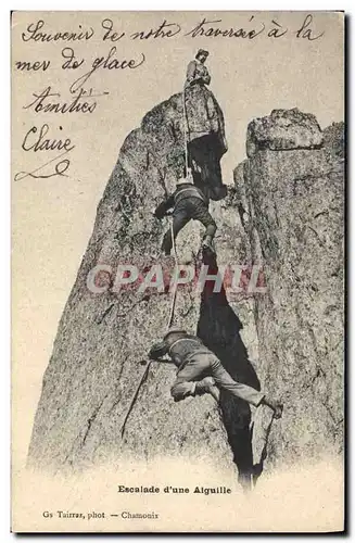 Cartes postales Alpinisme Escalade d&#39une aiguille