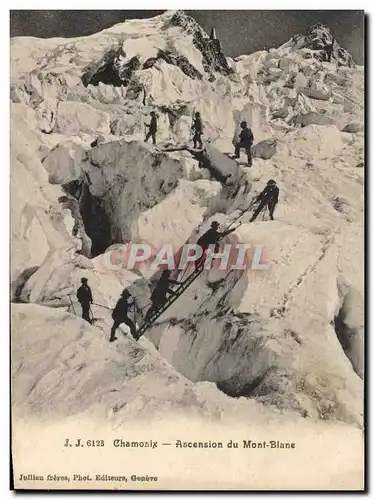 Cartes postales Alpinisme Chamonix Ascension du Mont Blanc