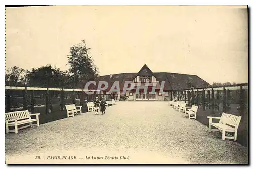 Cartes postales Paris Plage Le lawn Tennis club