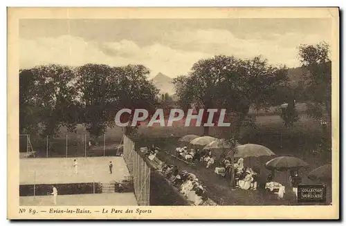 Cartes postales Tennis Evian les Bains Le parc des Sports