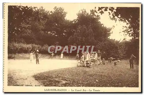 Cartes postales Tennis Larmor Baden Le grand air