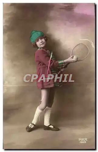 Cartes postales Tennis Enfant