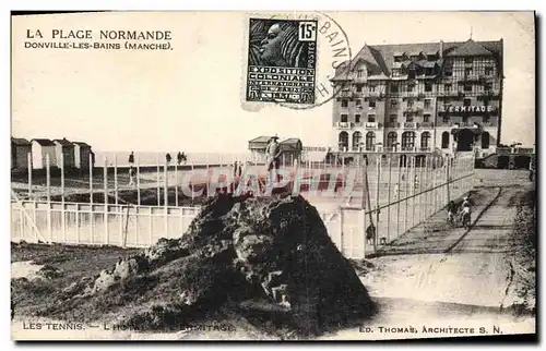 Cartes postales Tennis Donville les Bains