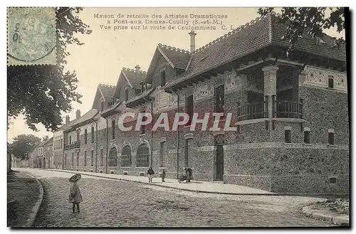 Cartes postales Cinema Maison de retraite des Artistes dramatiques a Pont aux Dames Couilly Vue prise de la rout