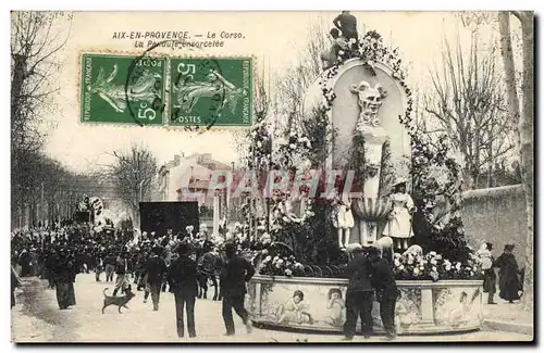 Cartes postales Carnaval Aix en Provence Le Corso Le pendule ensorcelee Diable