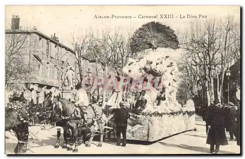 Cartes postales Carnaval XXIII Le Dieu Pan Aix en Provence