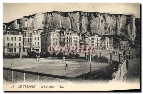 Cartes postales Tennis Le Treport L&#39esplanade