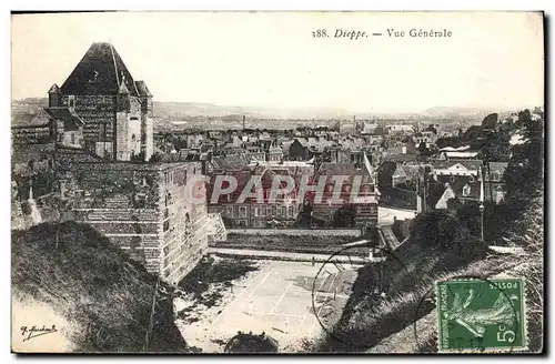 Cartes postales Tennis Dieppe Vue generale