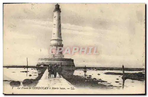 Cartes postales Phare de Cordouan a maree basse