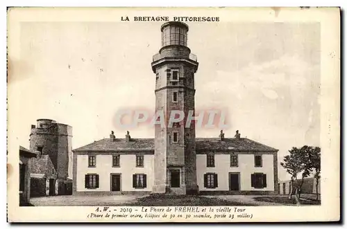 Cartes postales Phare de Frehel et la vieille tour