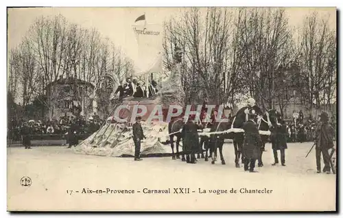 Cartes postales Carnaval XXII Aix en Provence La vogue de Chantecler