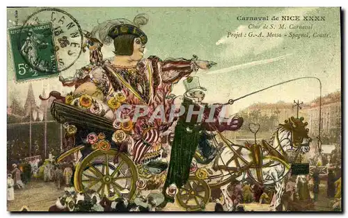 Cartes postales Carnaval de Nice XXXX Char de SM Carnaval