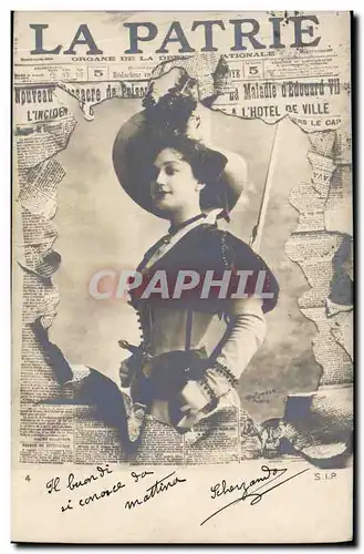 Cartes postales Journaux Journal La Patrie