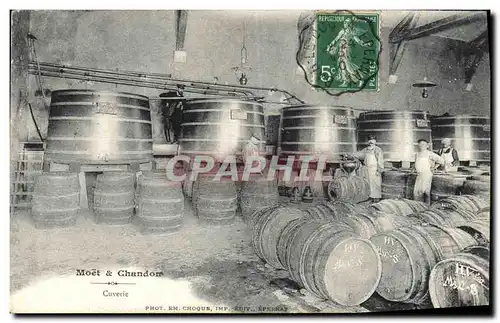 Cartes postales Folklore Vin Vendange Champagne Moet & Chandon Cuverie