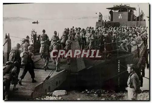 Cartes postales Militaria De Sienne a Belfort Italie Les troupes francaises s&#39embarquent pour la France