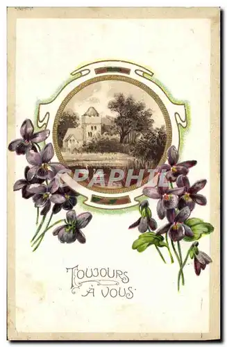 Cartes postales Fantaisie Fleurs