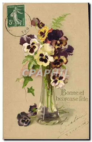 Cartes postales Fantaisie Fleurs