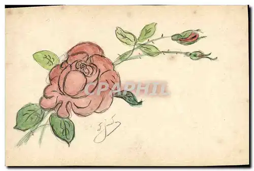 Cartes postales Fantaisie Fleurs