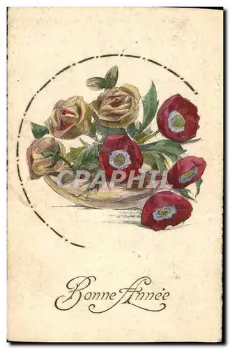 Cartes postales Fantaisie Fleurs