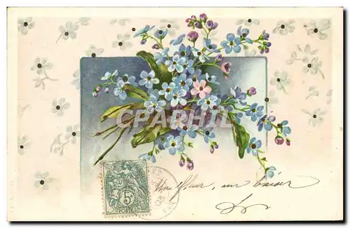 Cartes postales Fantaisie Fleurs