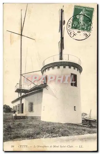 Cartes postales Phare Cette Le Semaphore de Mont Saint Clair