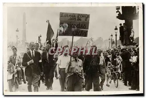 Cartes postales moderne Militaria Paris FFI Place de la Concorde Liberation de Paris