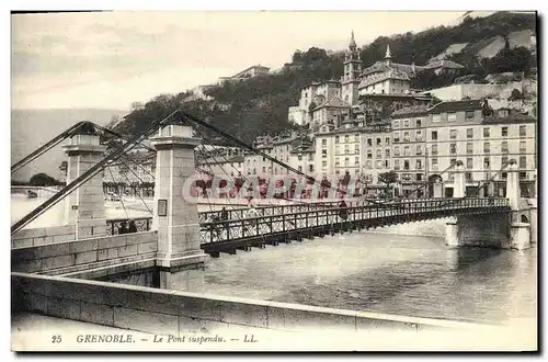 Cartes postales Pont suspendu Grenoble