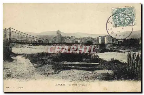 Cartes postales Pont suspendu Langeac