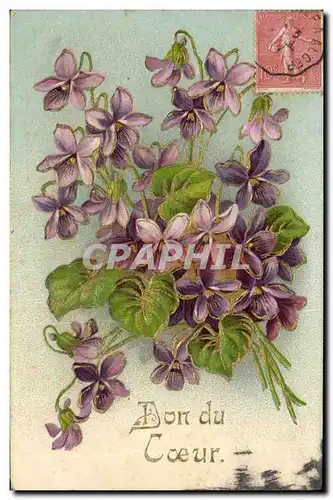 Cartes postales Fantaisie Fleurs