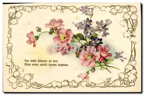 Cartes postales Fantaisie Fleurs