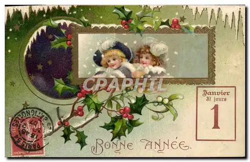 Cartes postales Fantaisie Fleurs Enfants