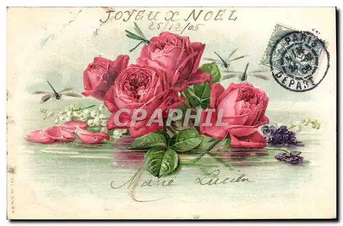 Cartes postales Fantaisie Fleurs