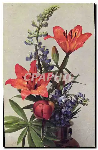 Cartes postales Fantaisie Fleurs