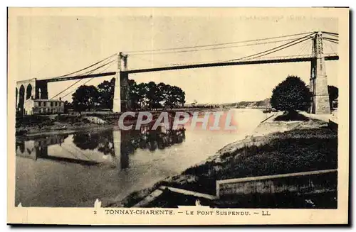 Cartes postales Pont suspendu Tonnay Charente