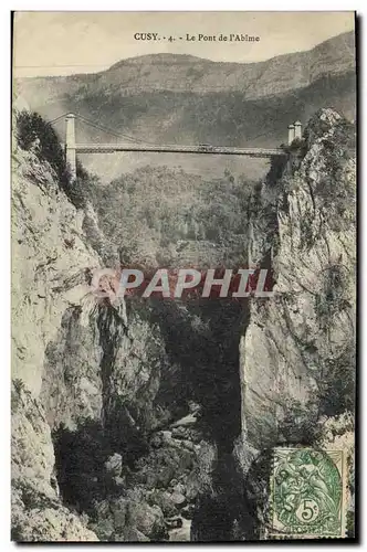 Cartes postales Pont de l&#39abime Cusy