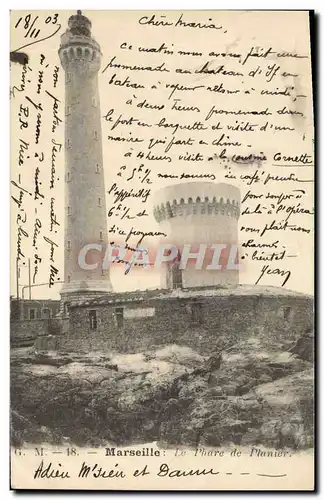 Cartes postales Phare de Planier Marseille