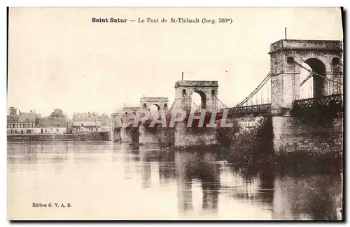 Cartes postales Pont de St Thibault Saint Satur