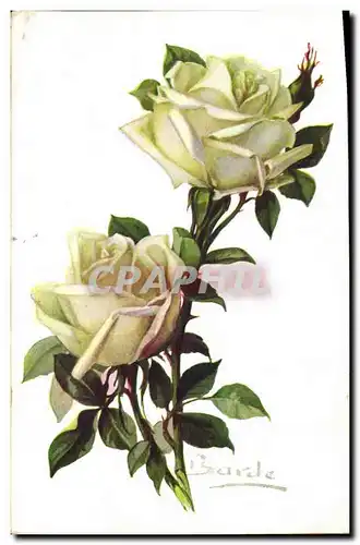 Cartes postales Fantaisie Fleurs