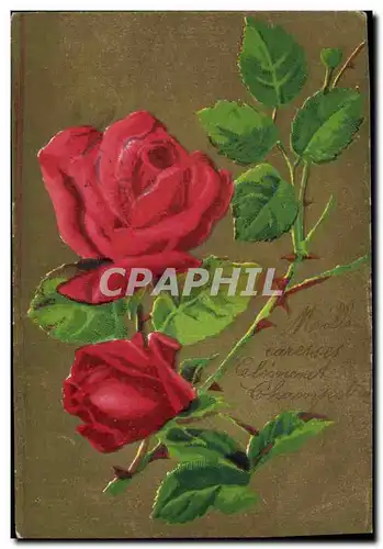 Cartes postales Fantaisie Fleurs