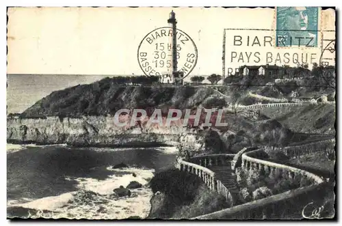 Cartes postales Biarritz Le Phare et les nouveaux jardins