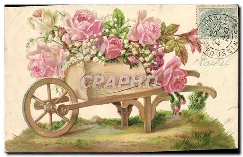 Cartes postales Fantaisie Fleurs